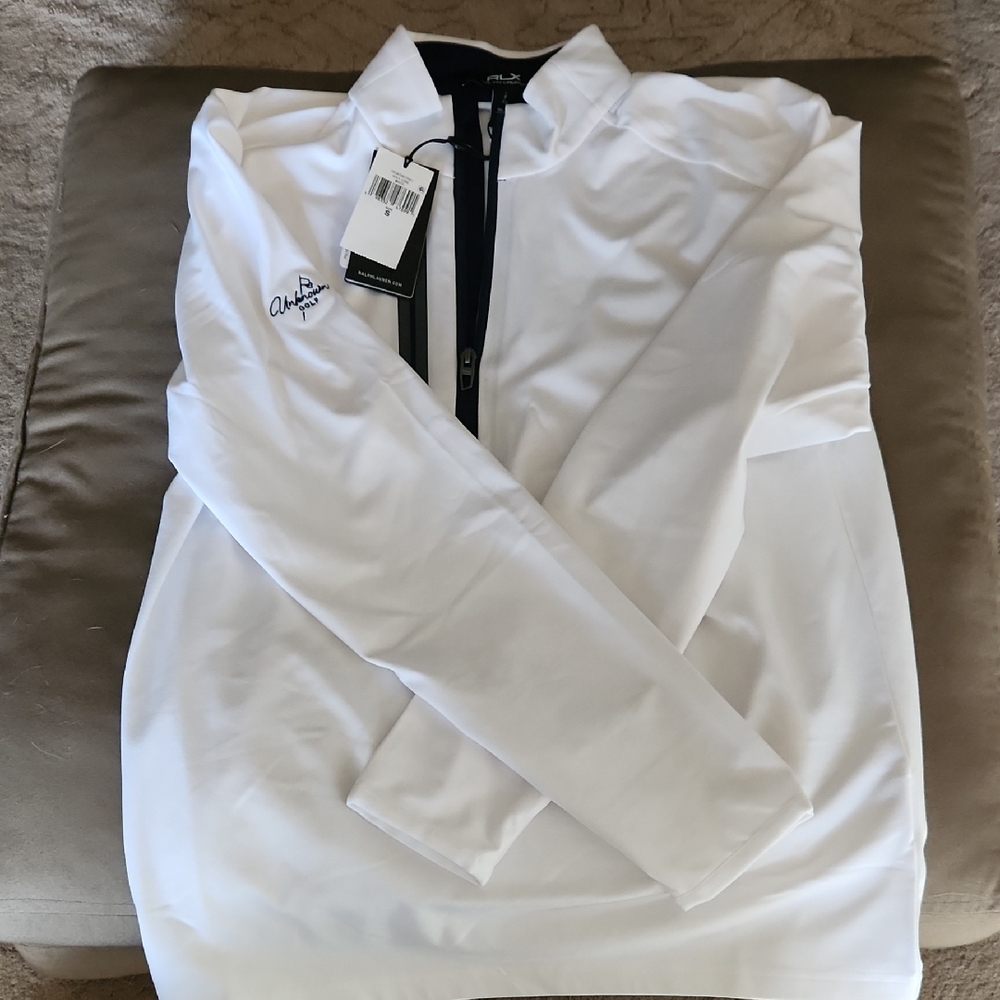Ralph Lauren White Quarter-Zip Pullover